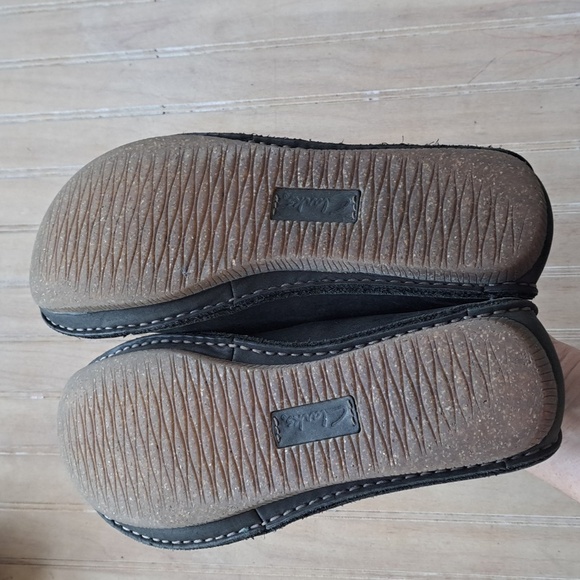 Clarks Janey Mae Blk Leather Oxford Flats  Gum Sole Lace Up Comfort Lightweight - Picture 6 of 11